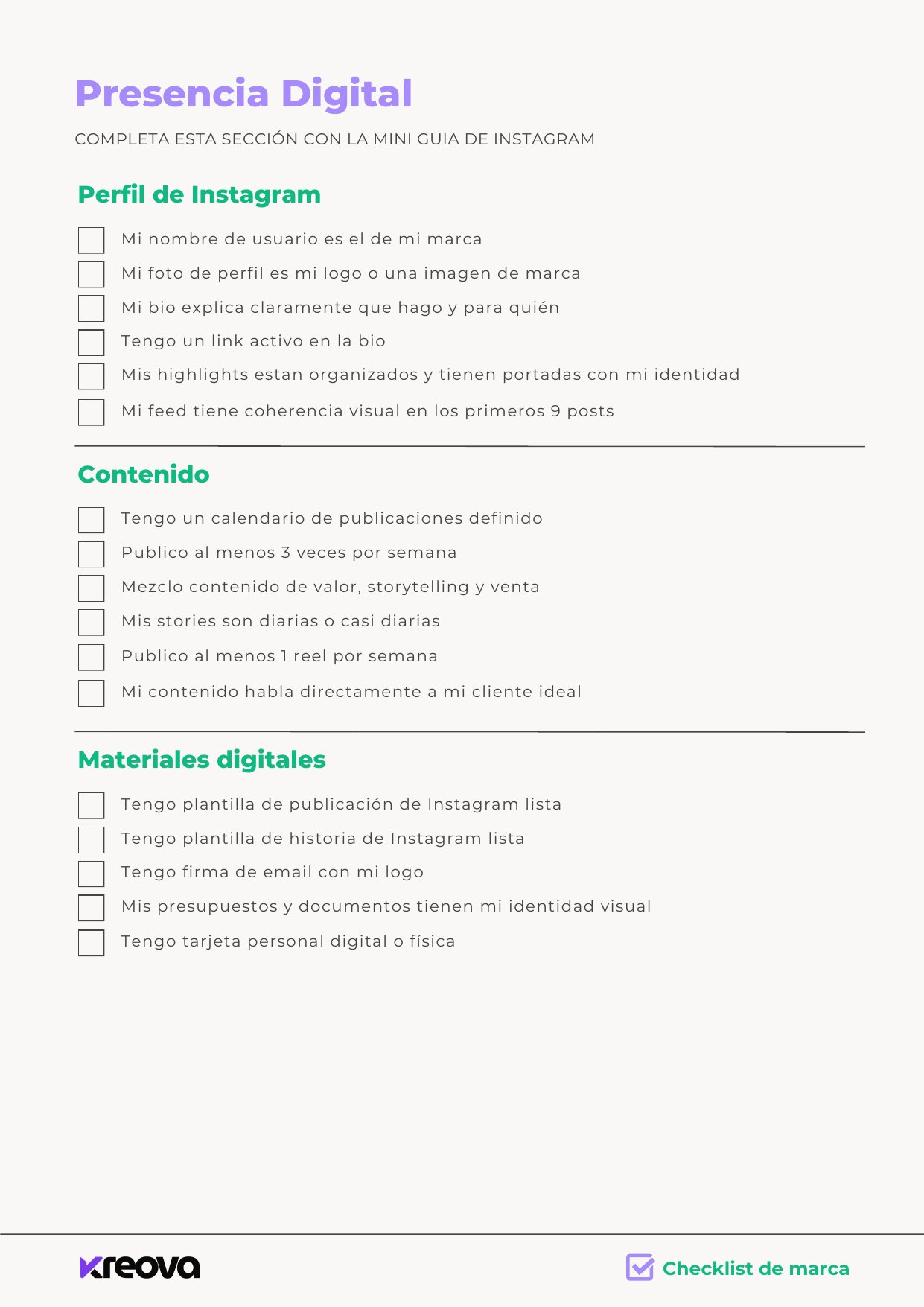 Checklist — página 4
