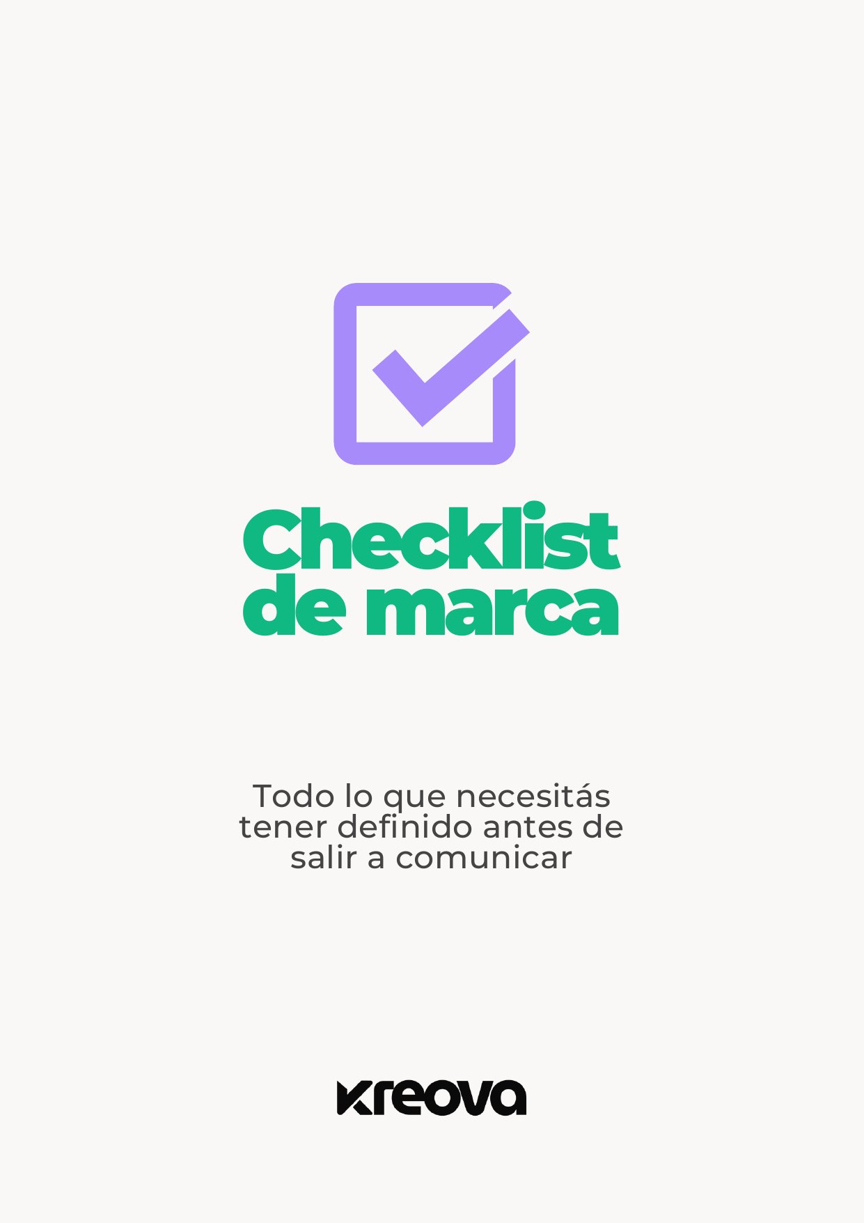 Checklist — página 1